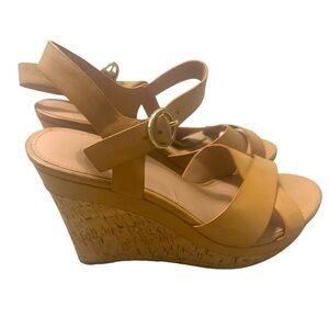 XAppeal Cork Light Brown Platform Wedges